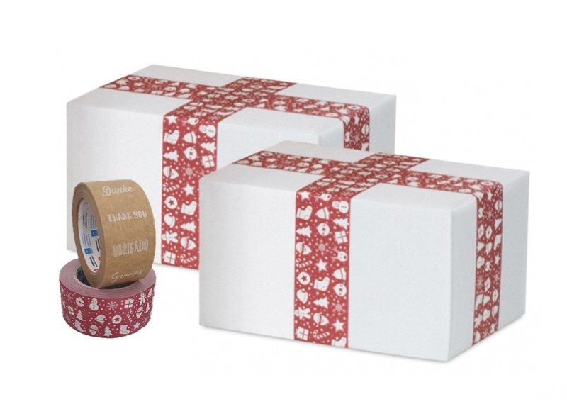 Samoljepljiva vrpca, papirnata - crvena